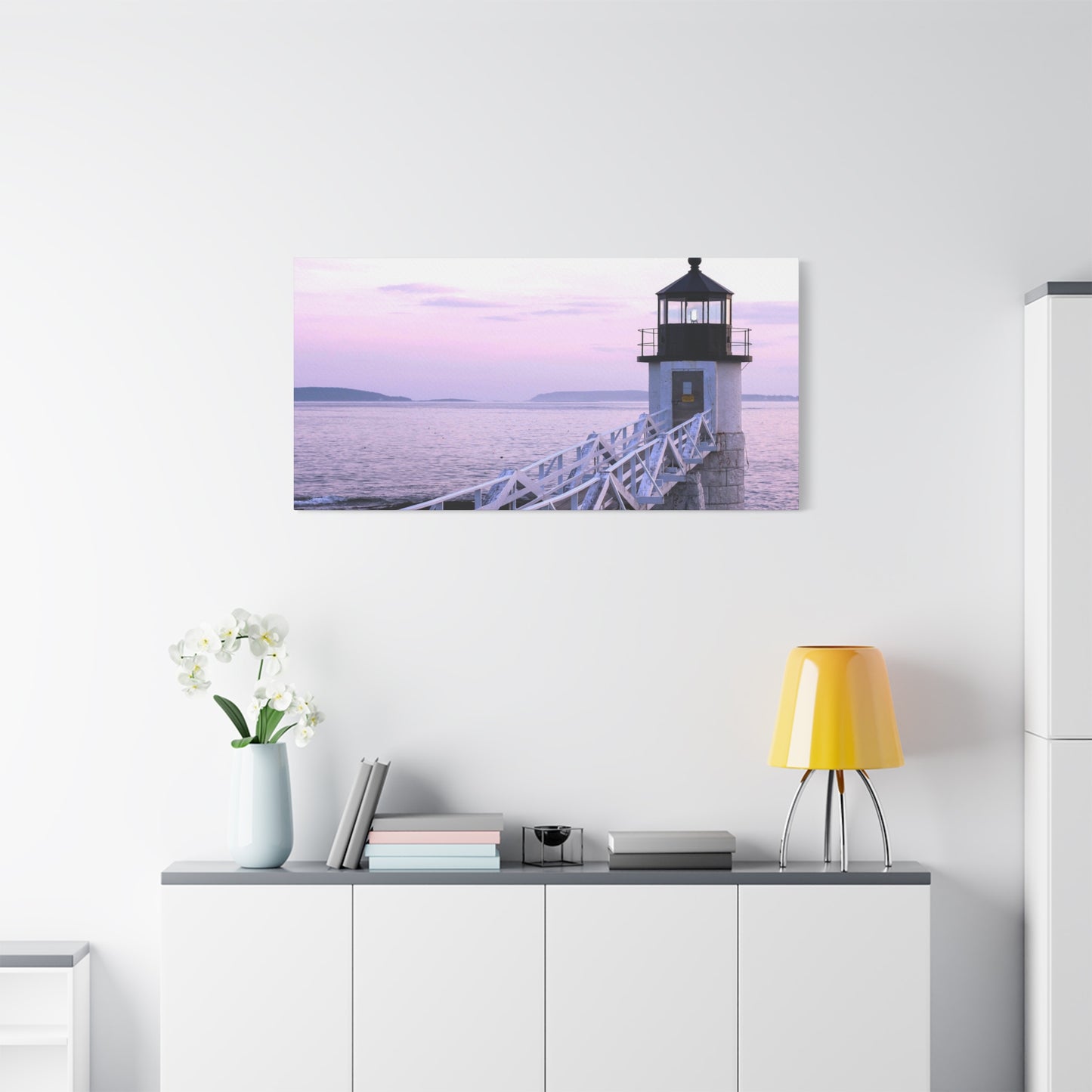 Canvas Print - Lighthouse Morning Seascape