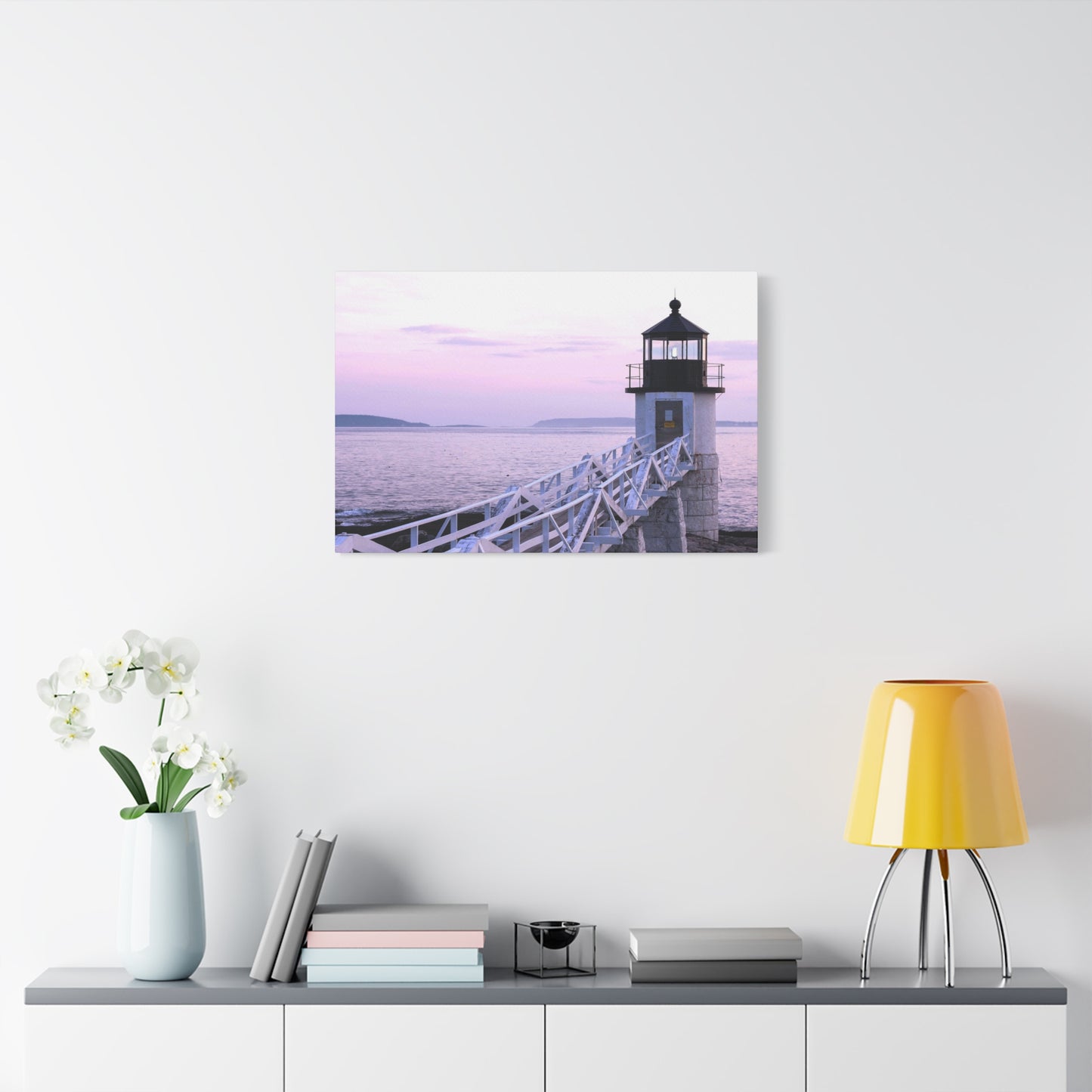Canvas Print - Lighthouse Morning Seascape