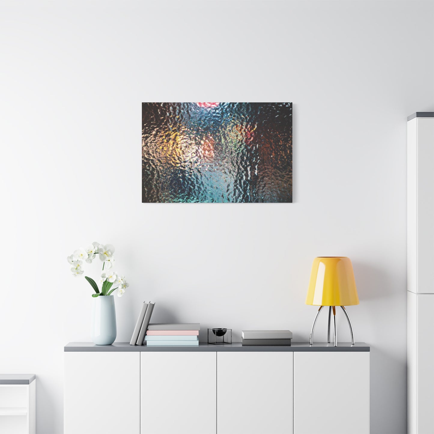 Canvas Wall Art -- Abstract Chocolate Glass Texture