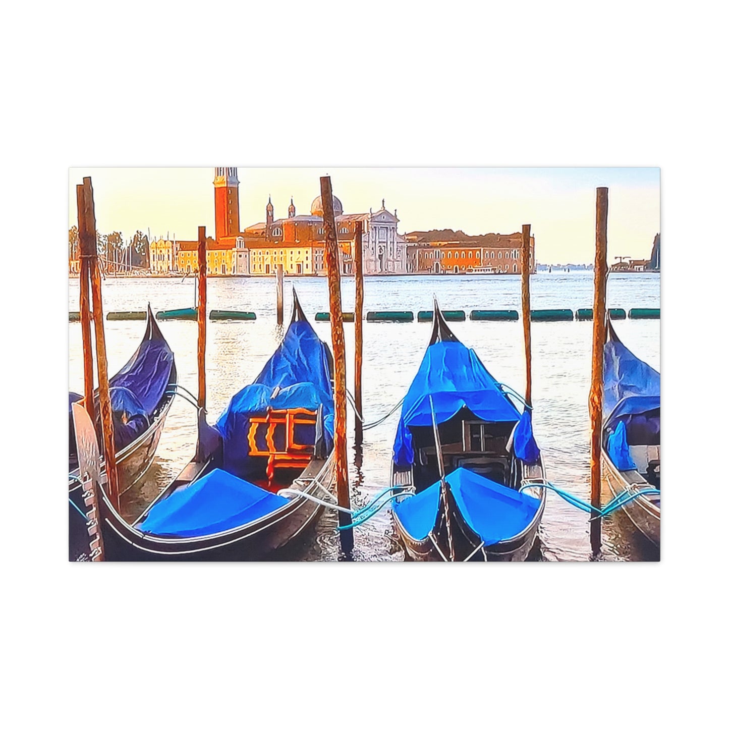 Venetian Blue Boats 7