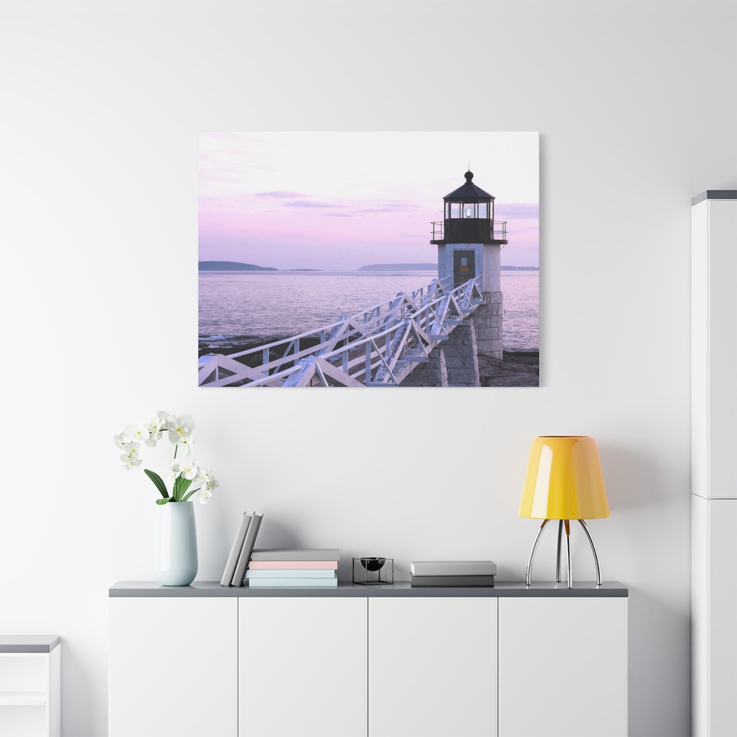 Canvas Print - Lighthouse Morning Seascape