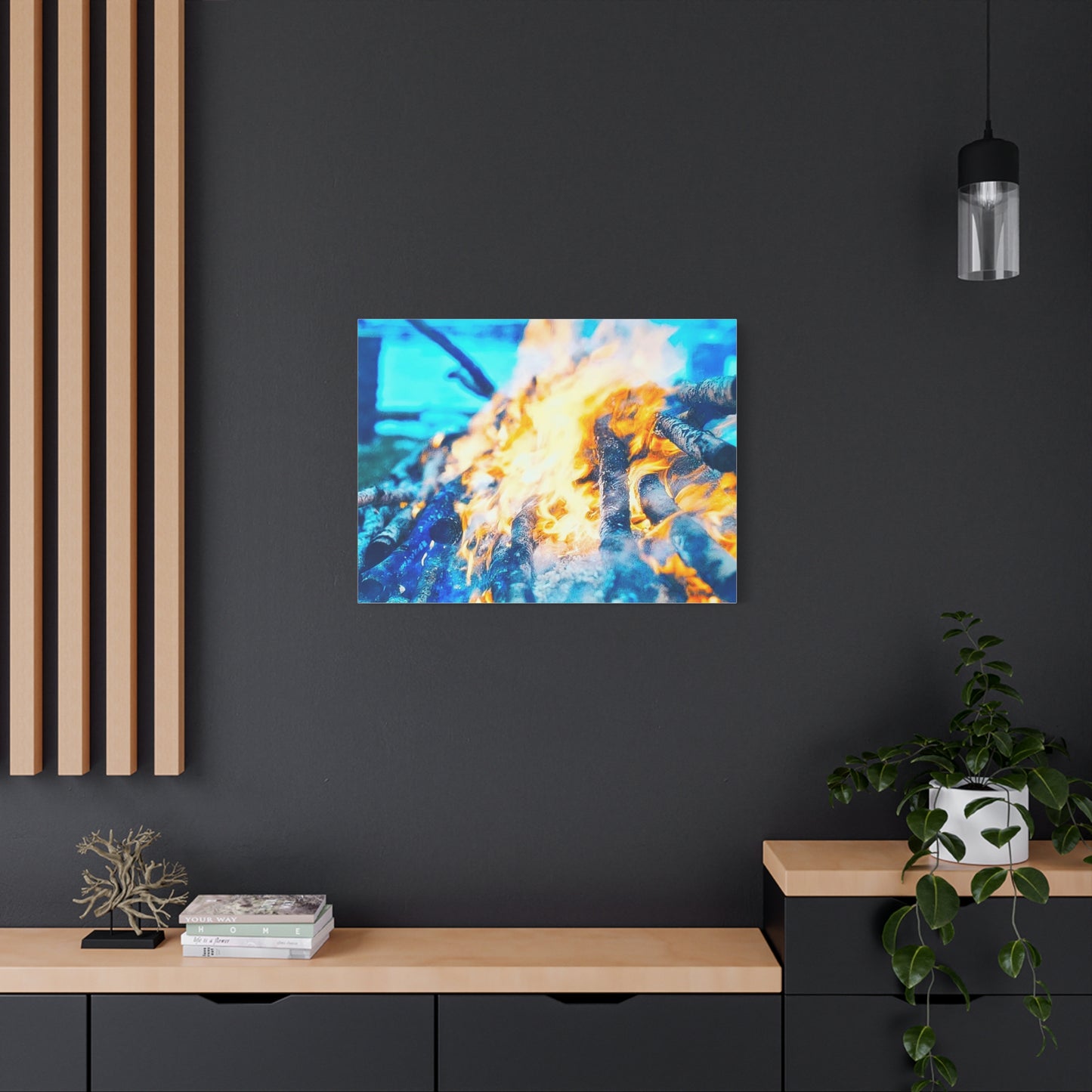 Canvas Print - Outdoor Campfire Scene