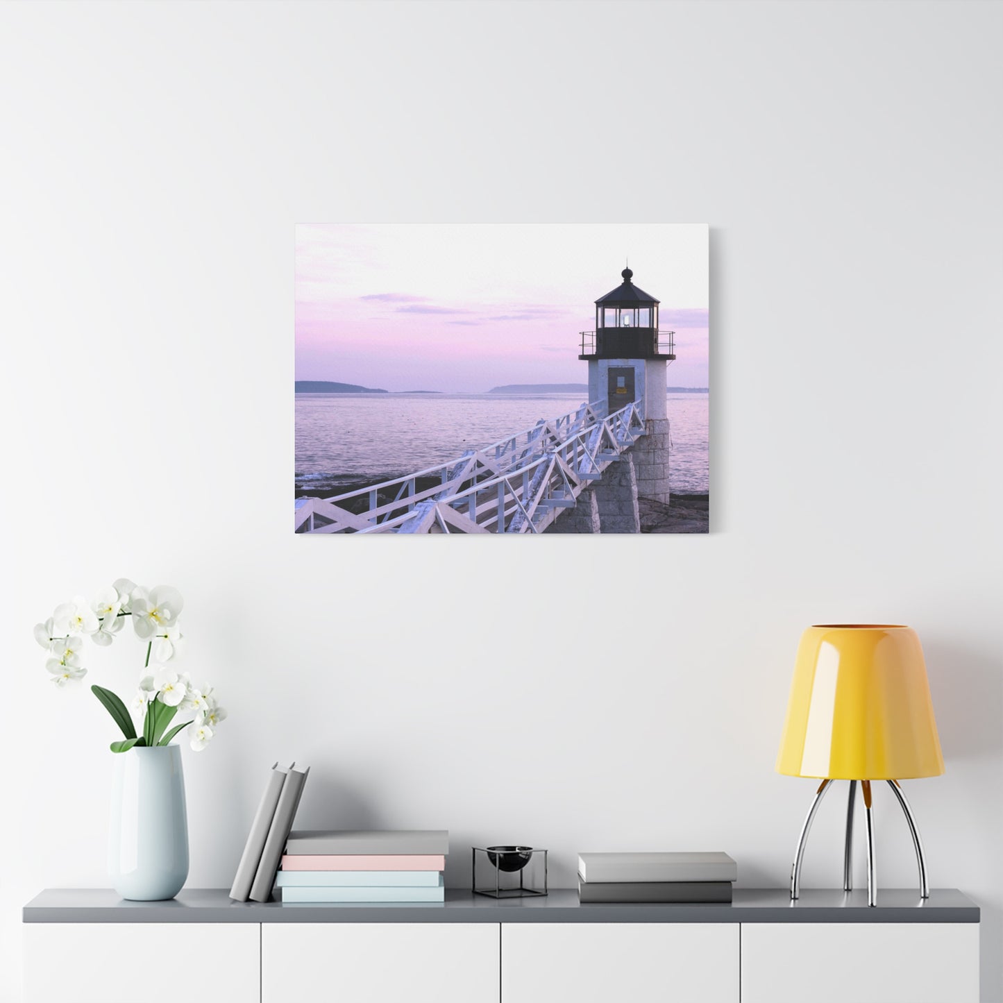 Canvas Print - Lighthouse Morning Seascape