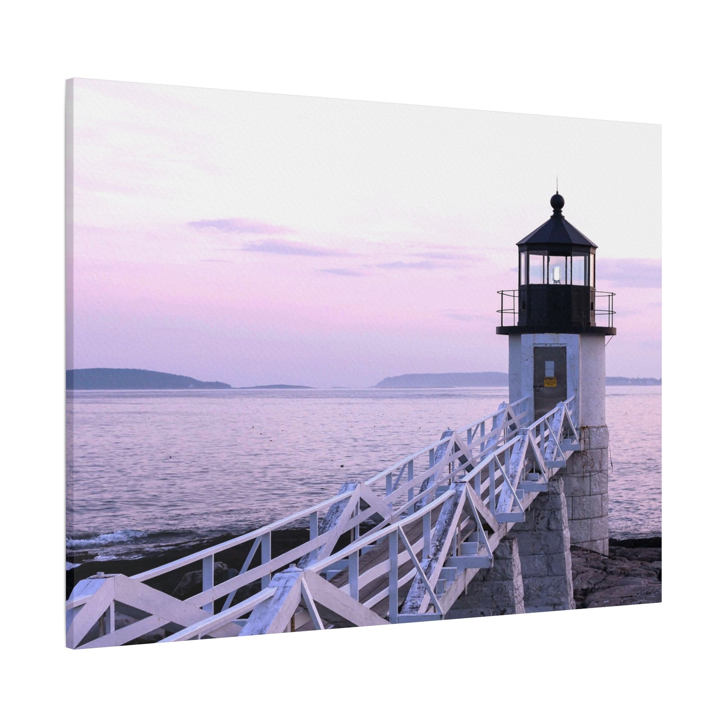 Canvas Print - Lighthouse Morning Seascape