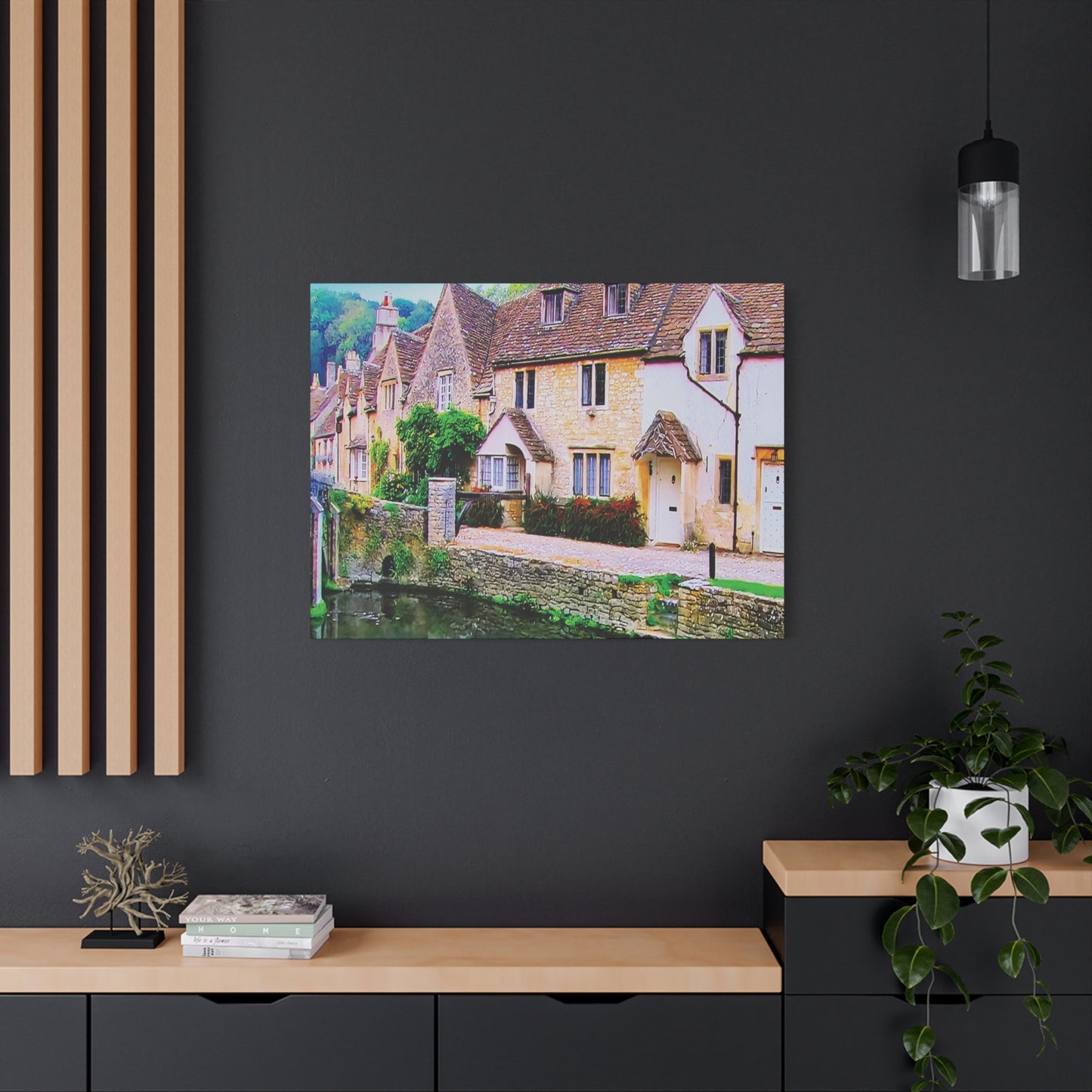 Canvas Wall Print -- An Old Rustic English Village