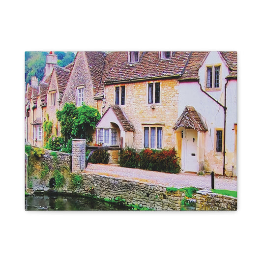 Canvas Wall Print -- An Old Rustic English Village