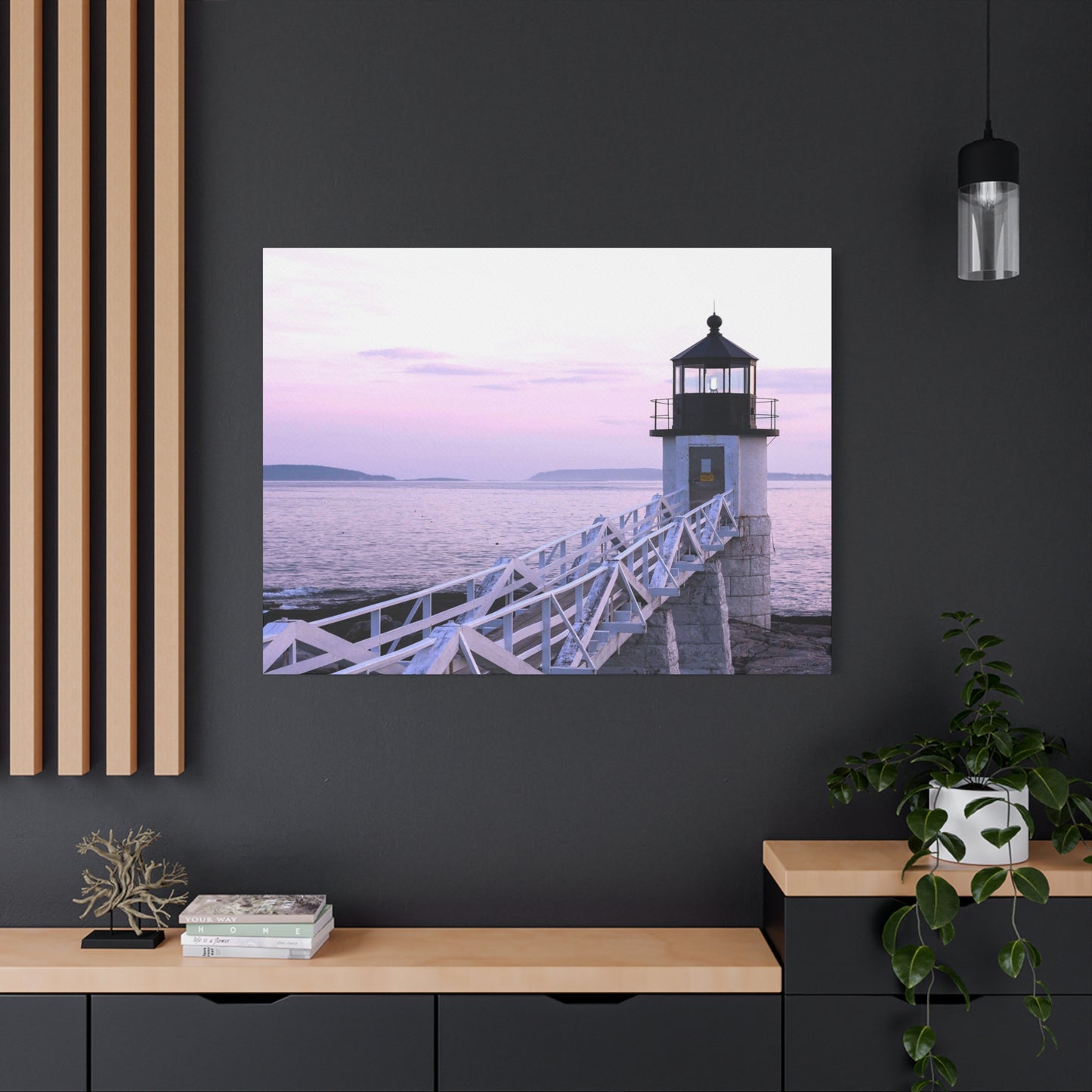 Canvas Print - Lighthouse Morning Seascape