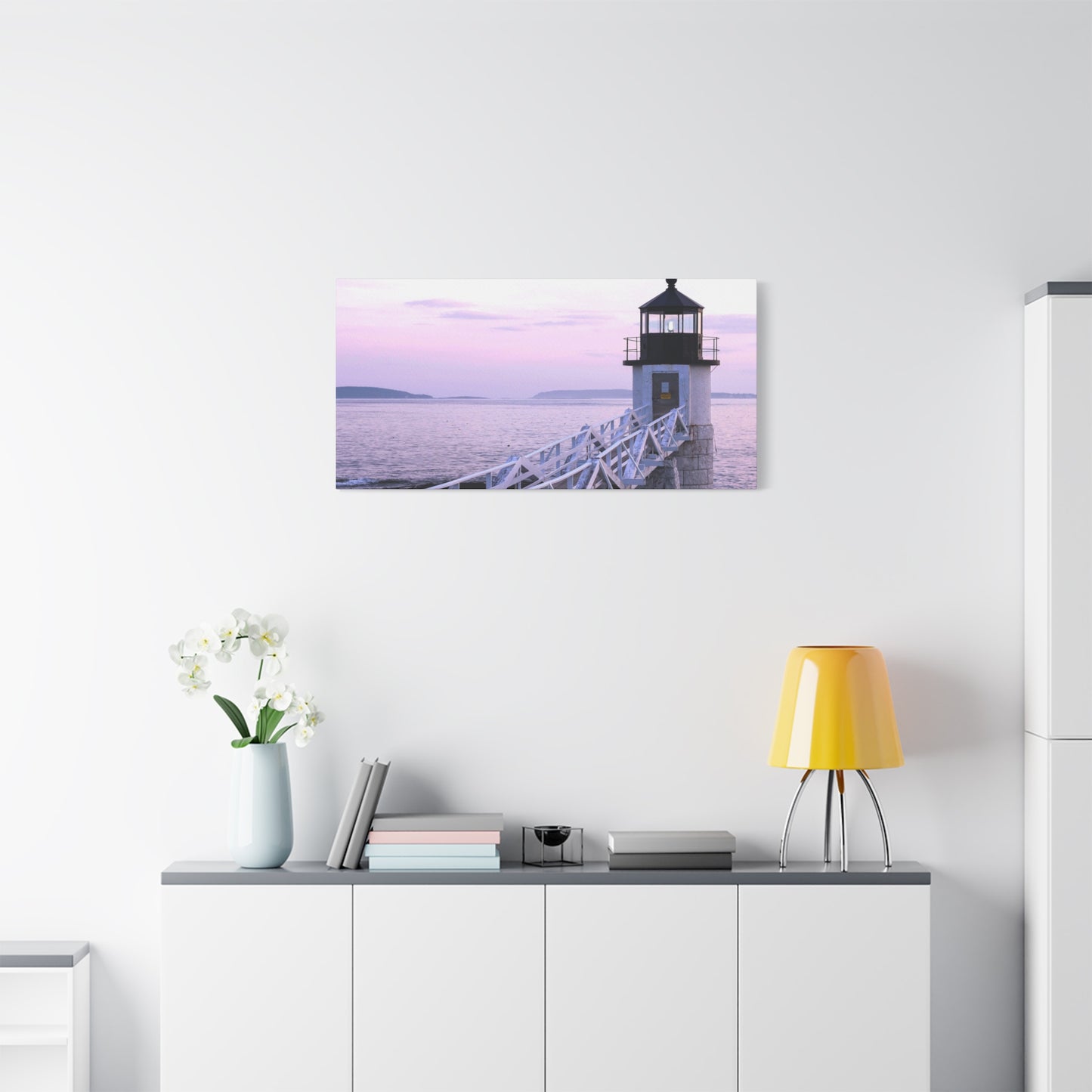 Canvas Print - Lighthouse Morning Seascape
