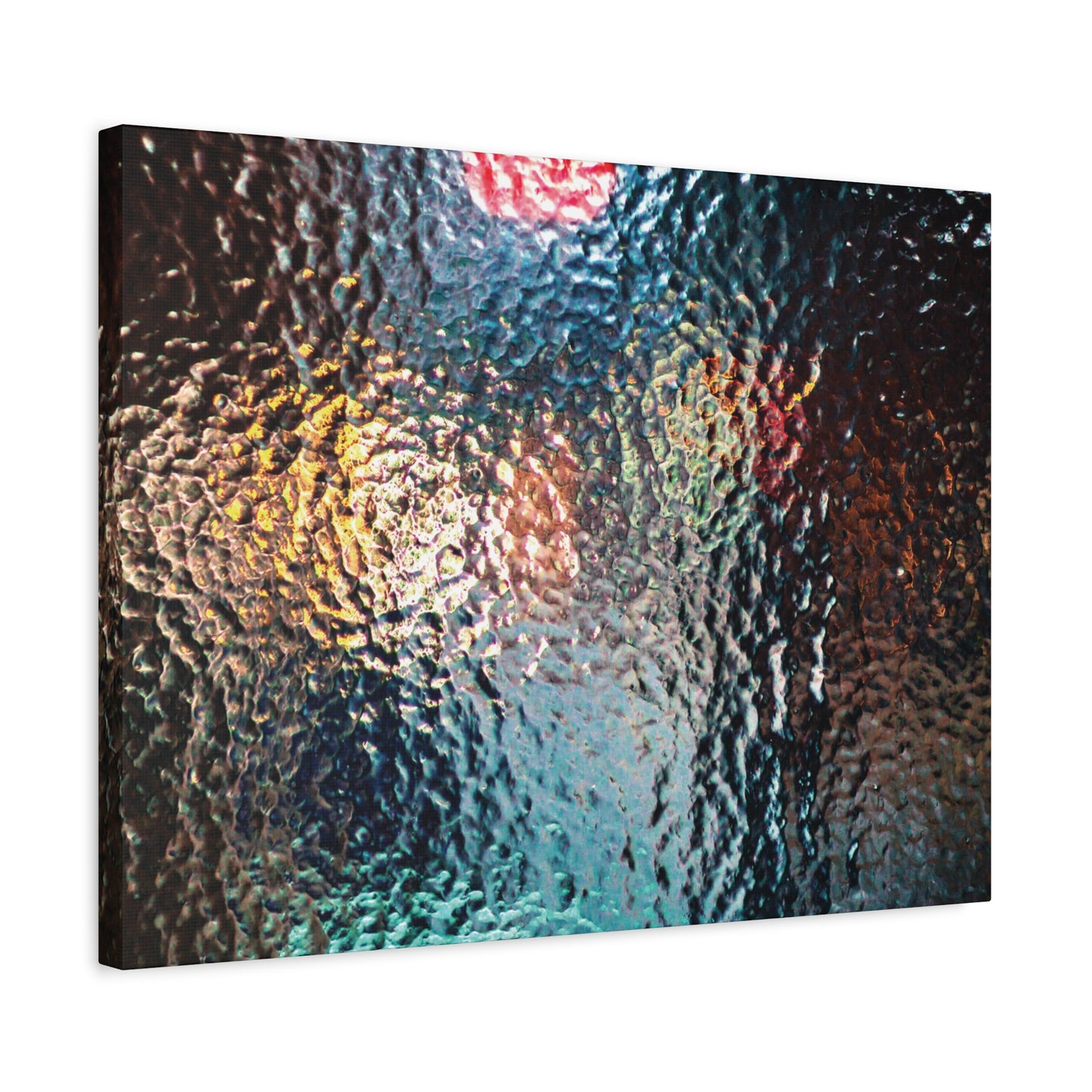 Canvas Wall Art -- Abstract Chocolate Glass Texture