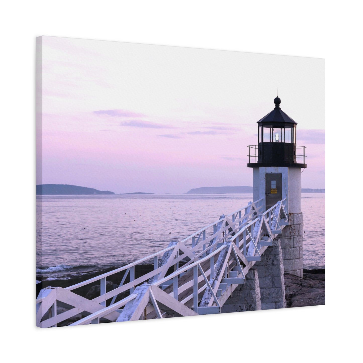 Canvas Print - Lighthouse Morning Seascape