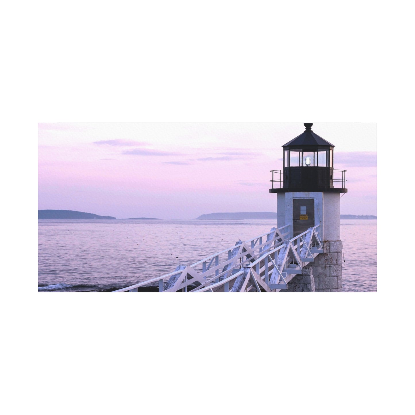 Canvas Print - Lighthouse Morning Seascape