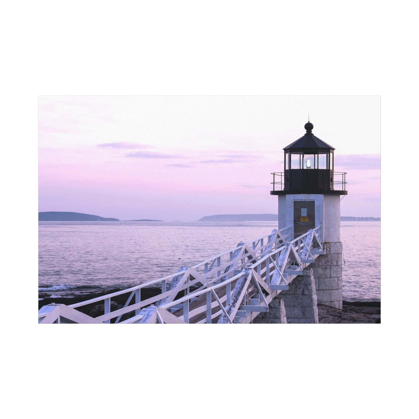 Canvas Print - Lighthouse Morning Seascape