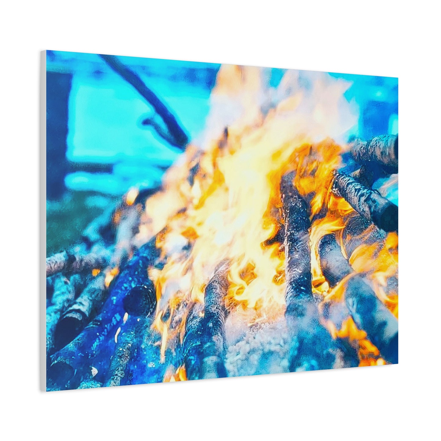 Canvas Print - Outdoor Campfire Scene