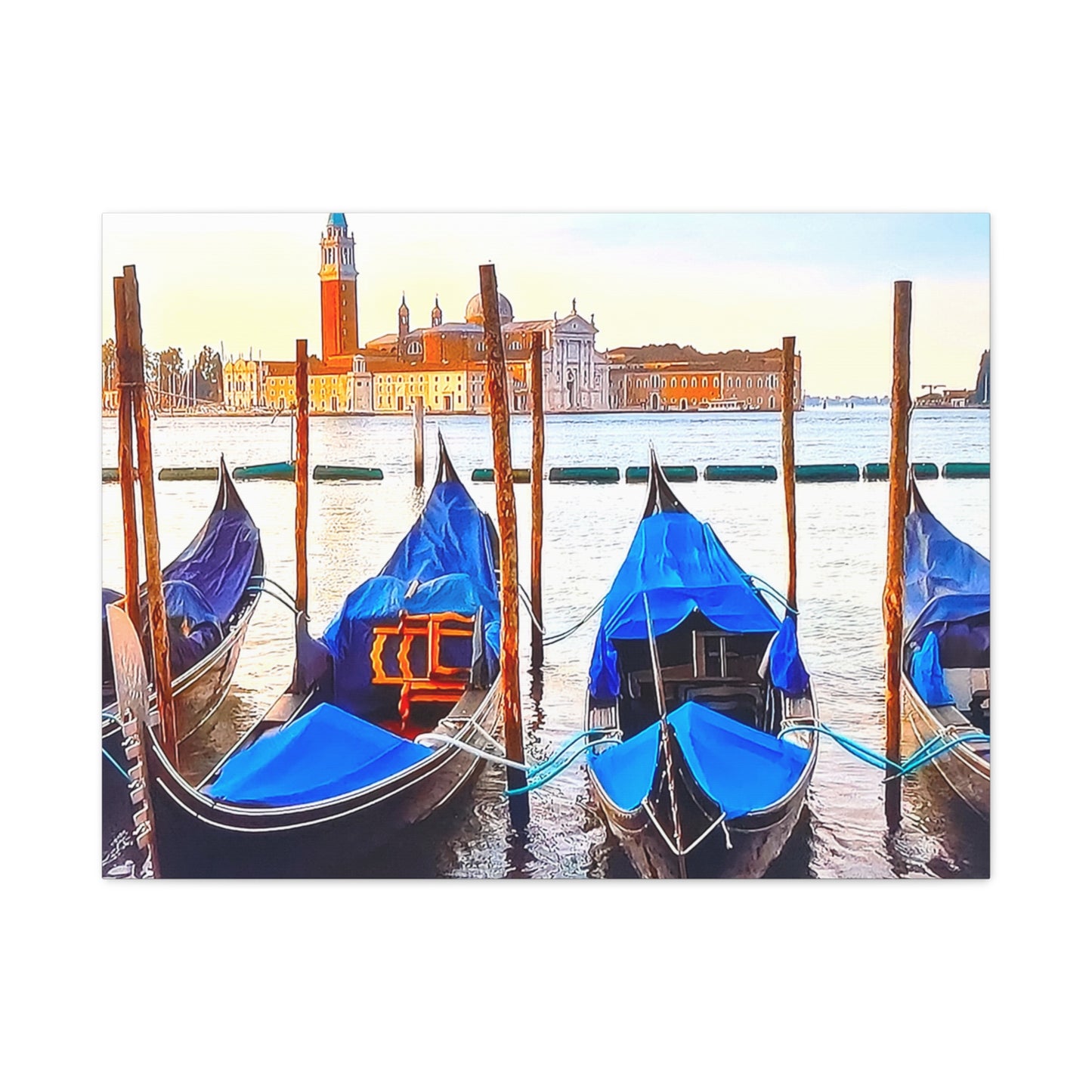 Venetian Blue Boats 5