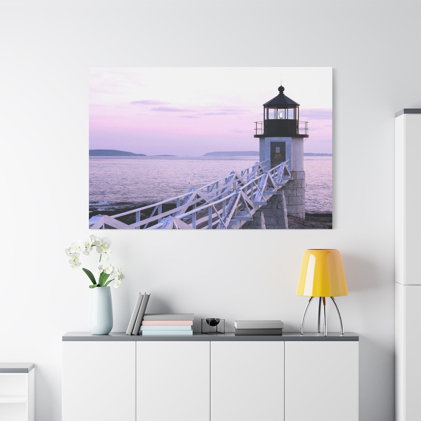 Canvas Print - Lighthouse Morning Seascape