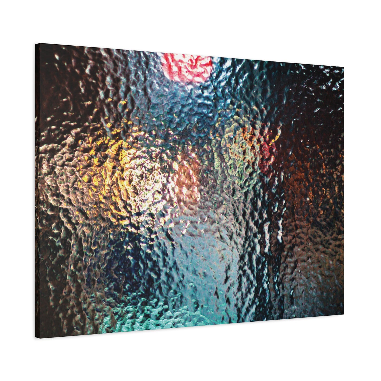 Canvas Wall Art -- Abstract Chocolate Glass Texture