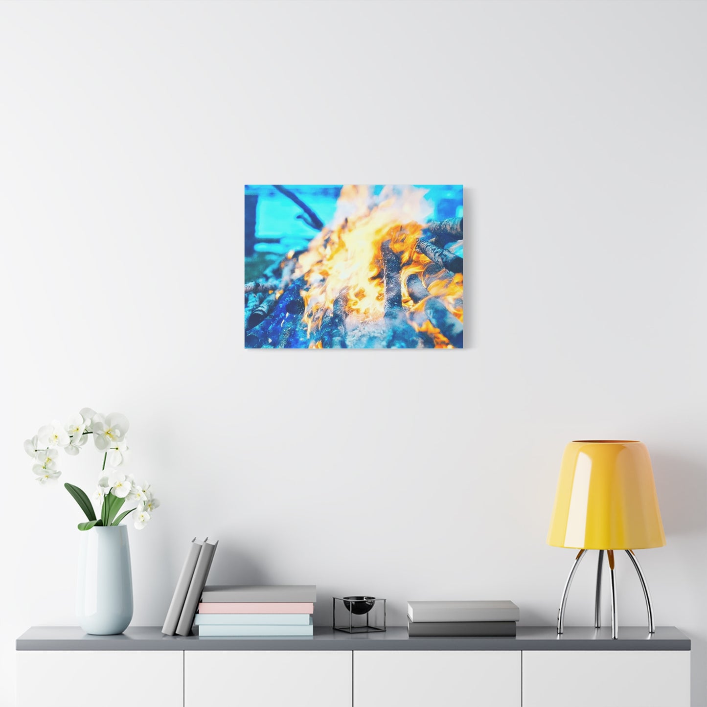 Canvas Print - Outdoor Campfire Scene