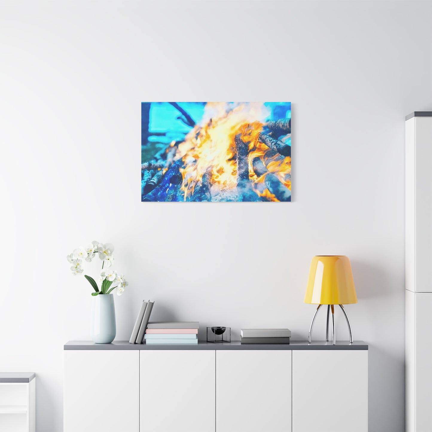 Canvas Print - Outdoor Campfire Scene