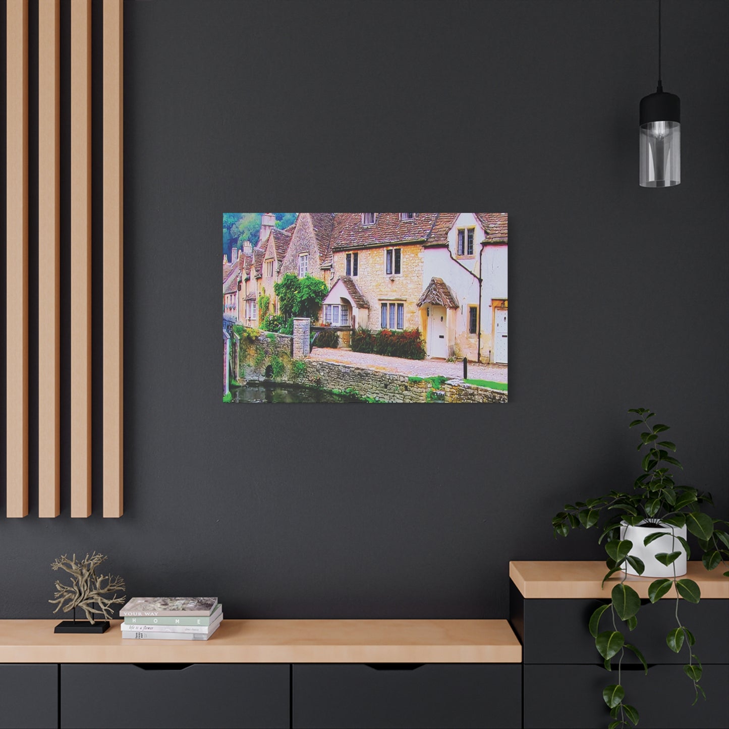 Canvas Wall Print -- An Old Rustic English Village
