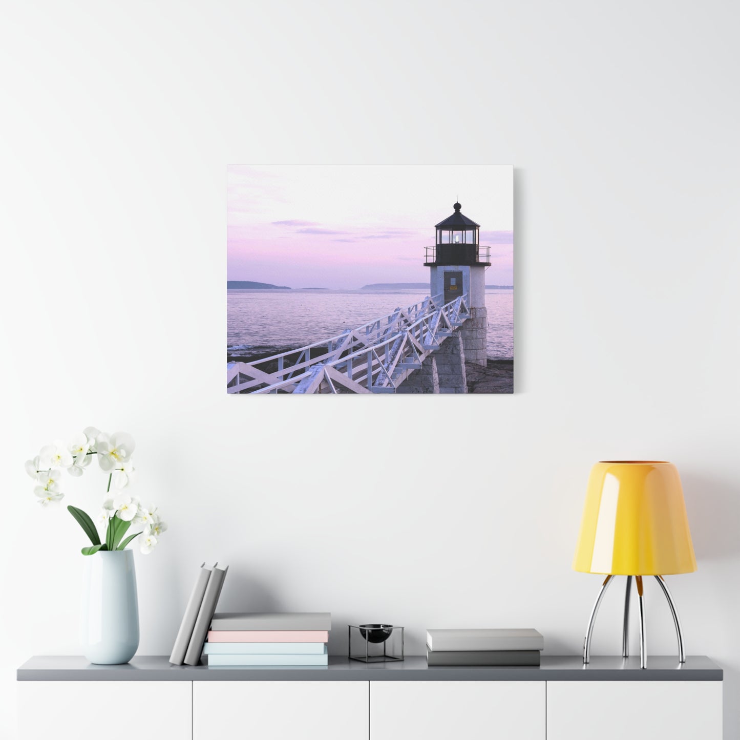 Canvas Print - Lighthouse Morning Seascape