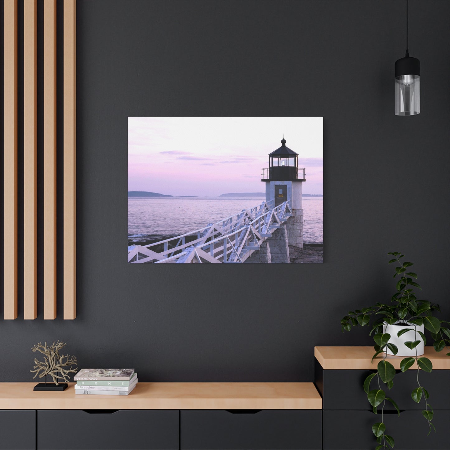 Canvas Print - Lighthouse Morning Seascape