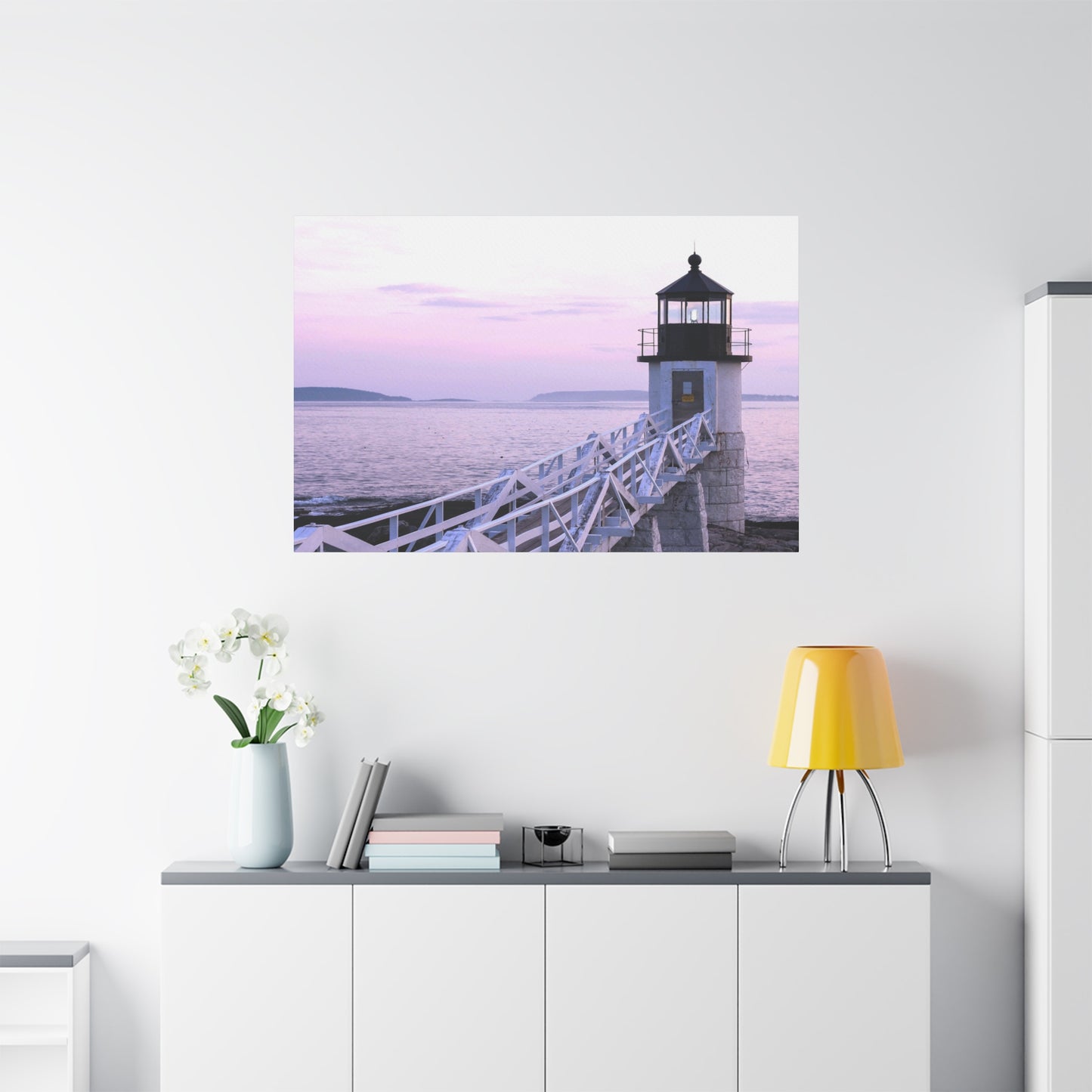 Canvas Print - Lighthouse Morning Seascape