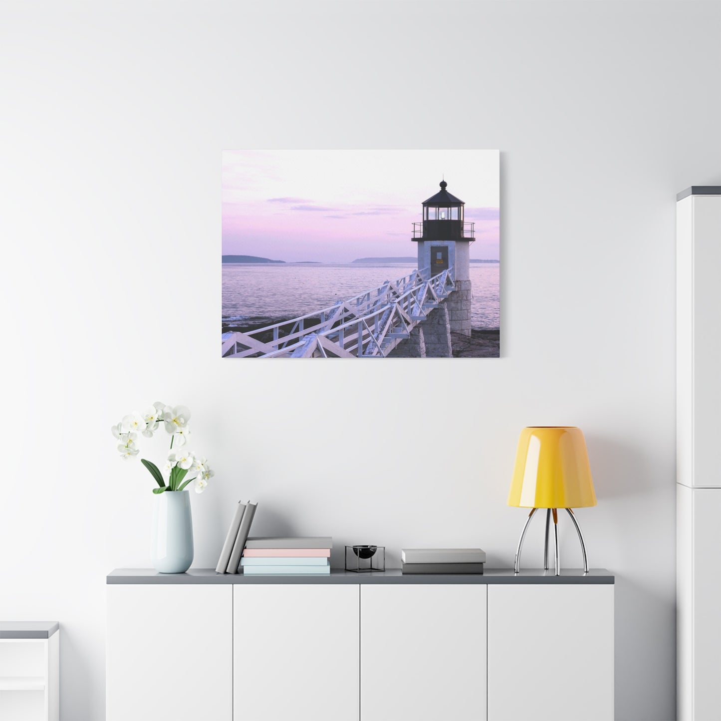 Canvas Print - Lighthouse Morning Seascape