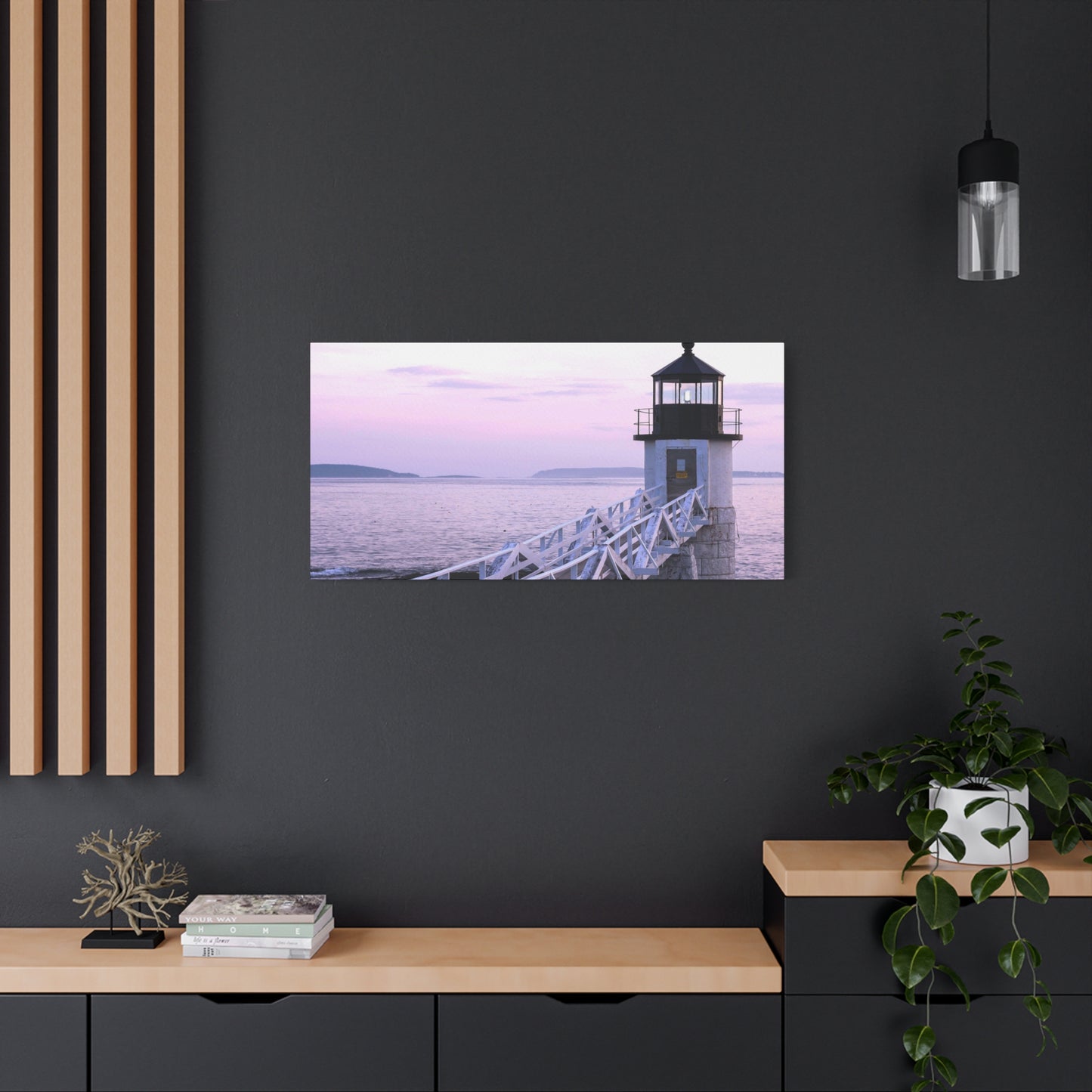 Canvas Print - Lighthouse Morning Seascape