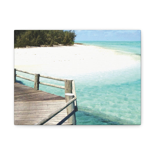 Canvas Wall Art -- Coastal Beach Serenity Landscape Artwork