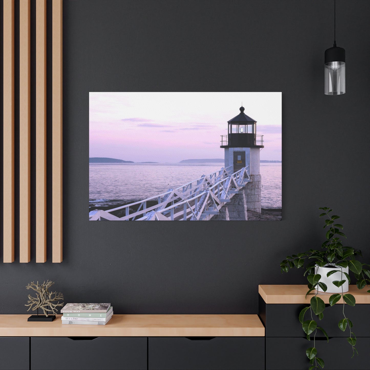 Canvas Print - Lighthouse Morning Seascape