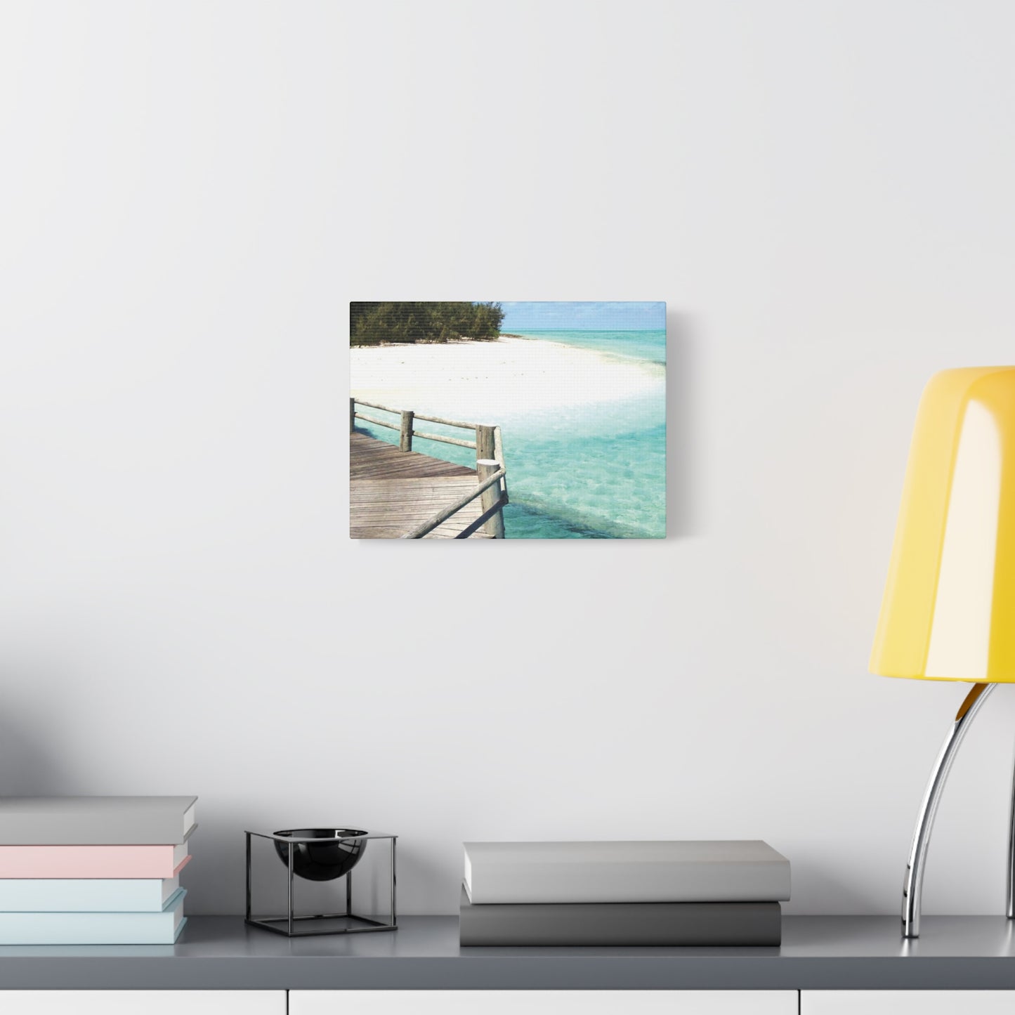 Canvas Wall Art -- Coastal Beach Serenity Landscape Artwork