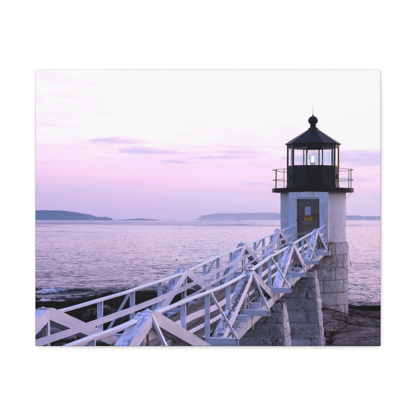 Canvas Print - Lighthouse Morning Seascape
