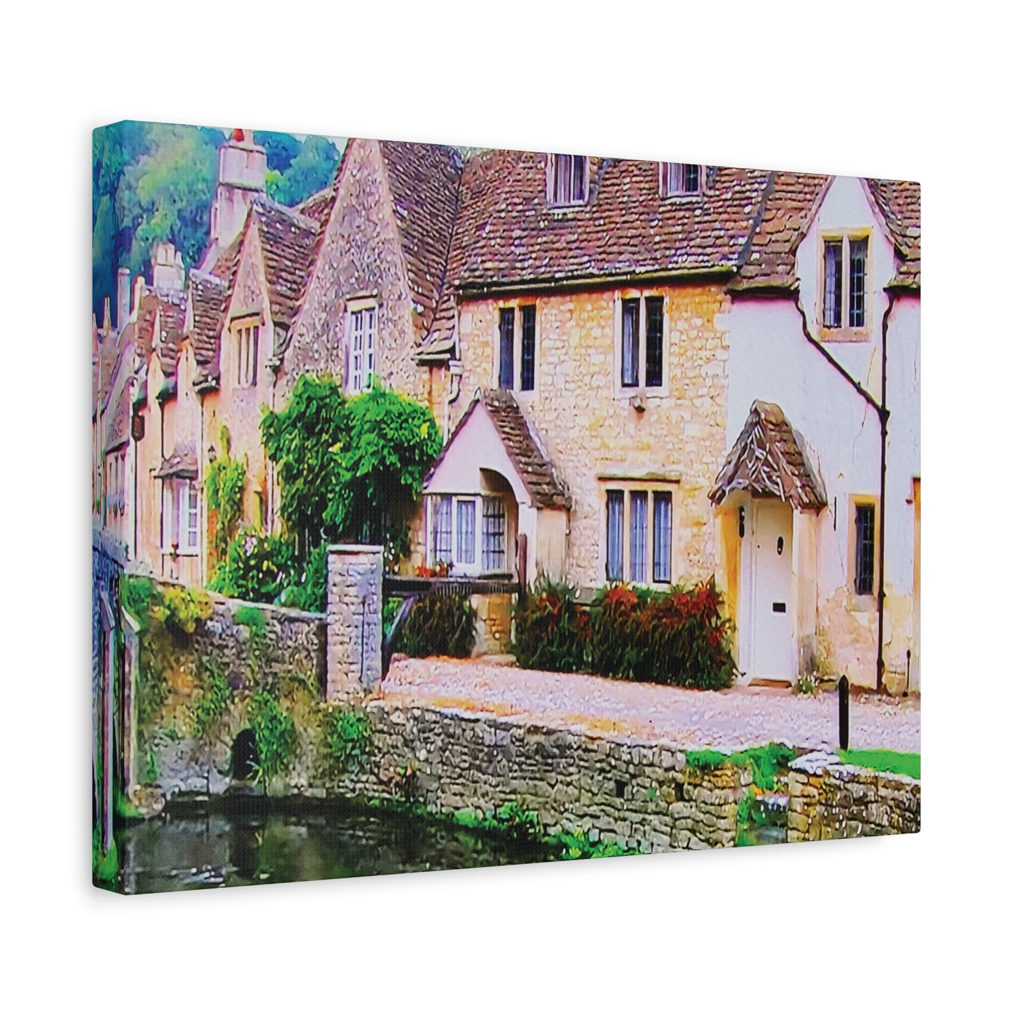 Canvas Wall Print -- An Old Rustic English Village