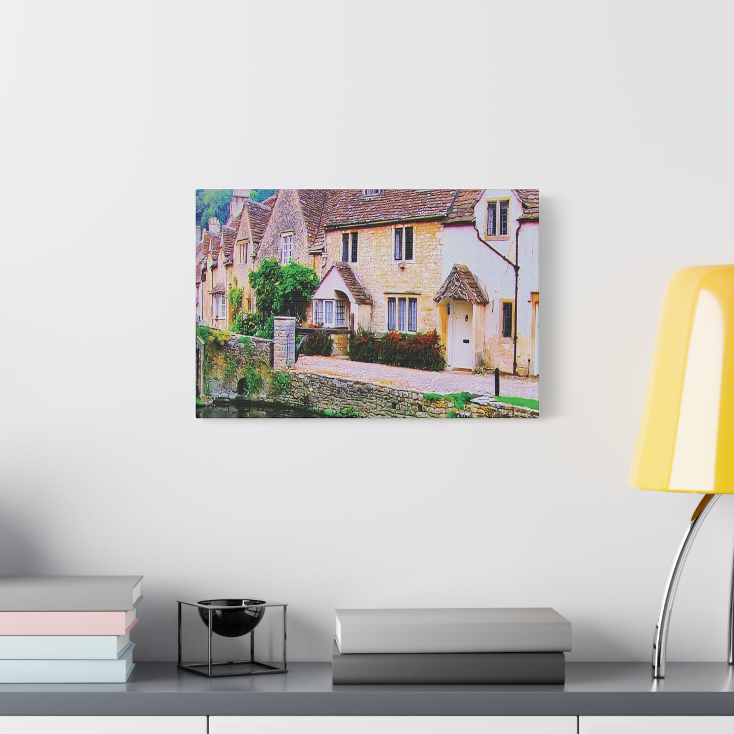 Canvas Wall Print -- An Old Rustic English Village