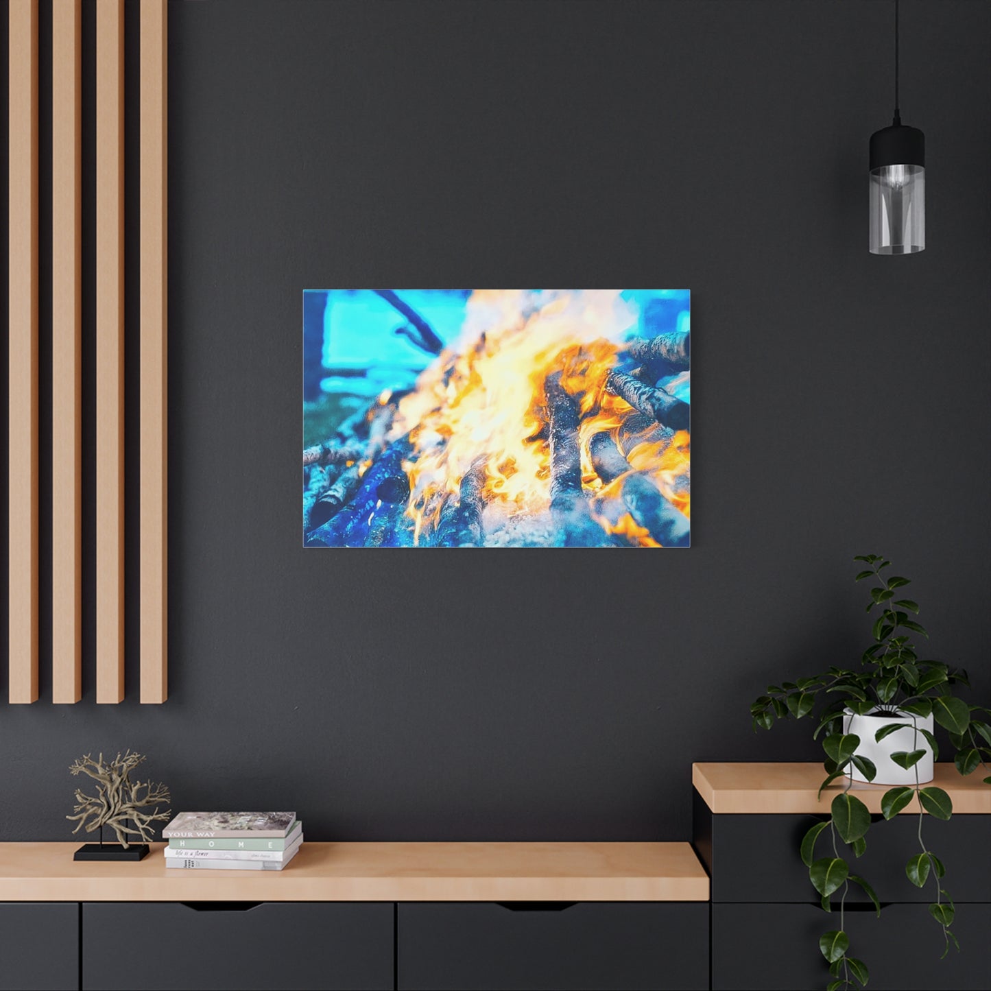 Canvas Print - Outdoor Campfire Scene