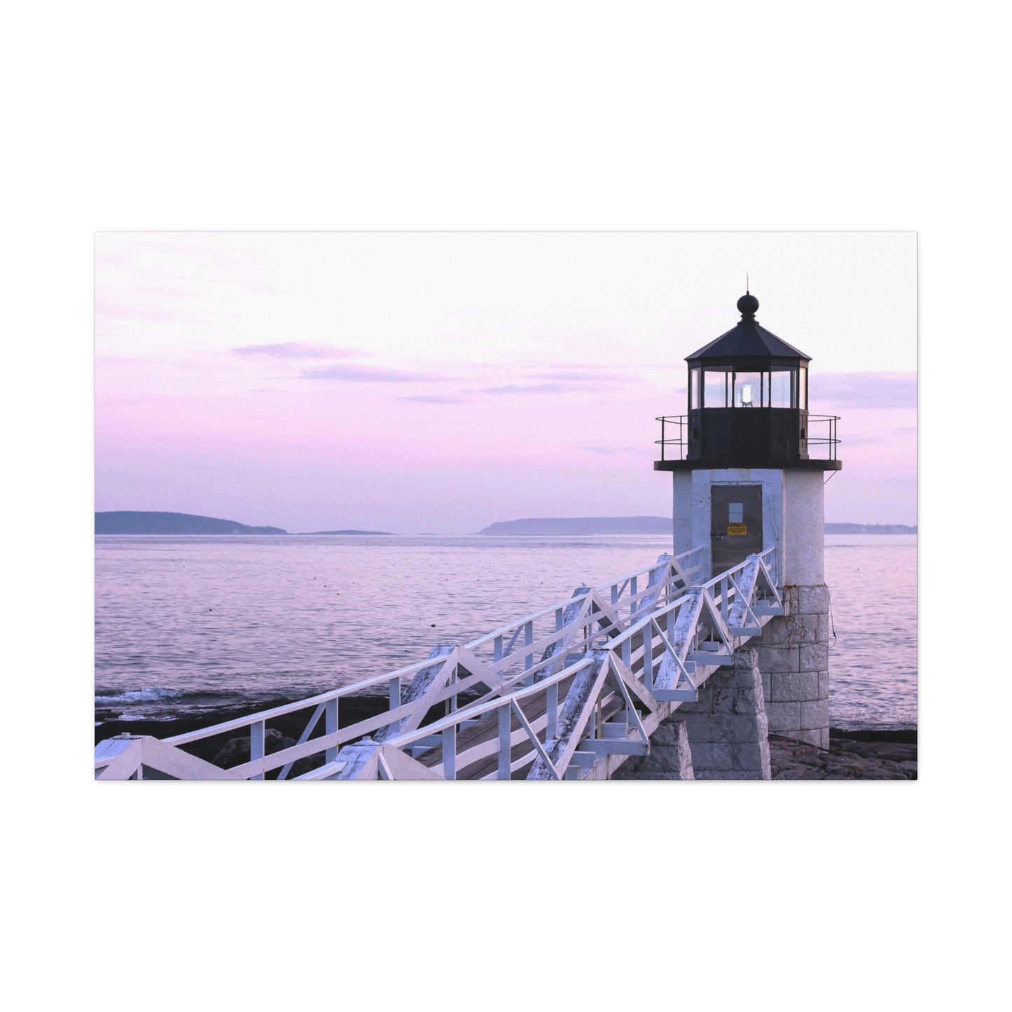 Canvas Print - Lighthouse Morning Seascape