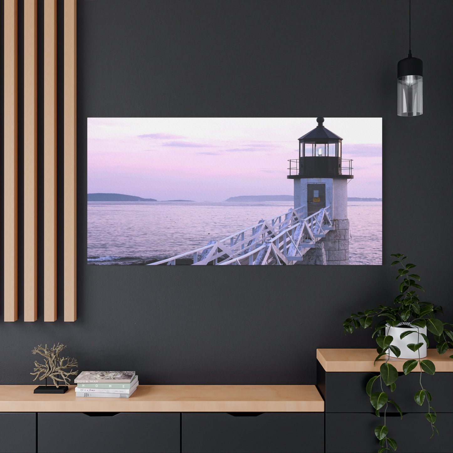 Canvas Print - Lighthouse Morning Seascape