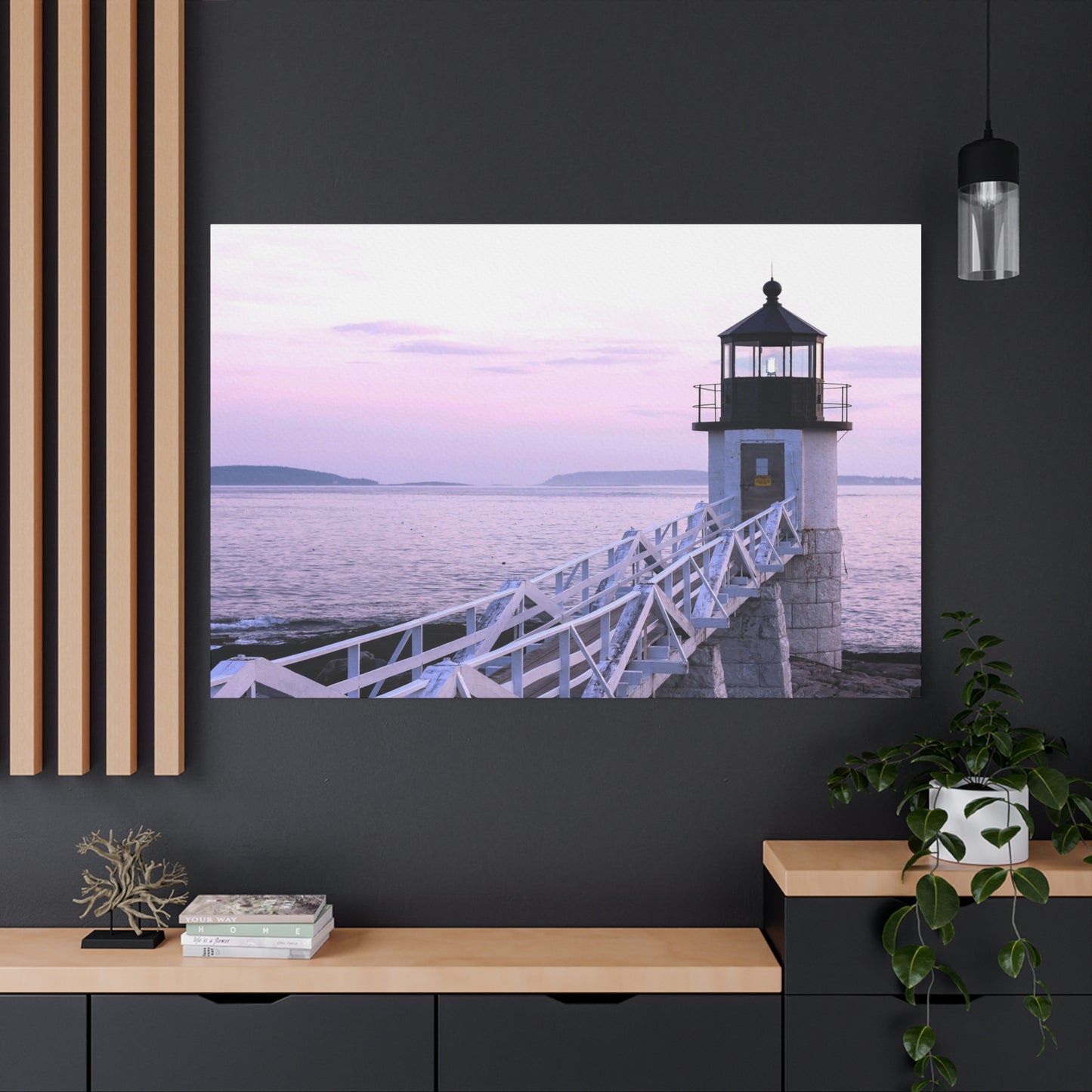 Canvas Print - Lighthouse Morning Seascape