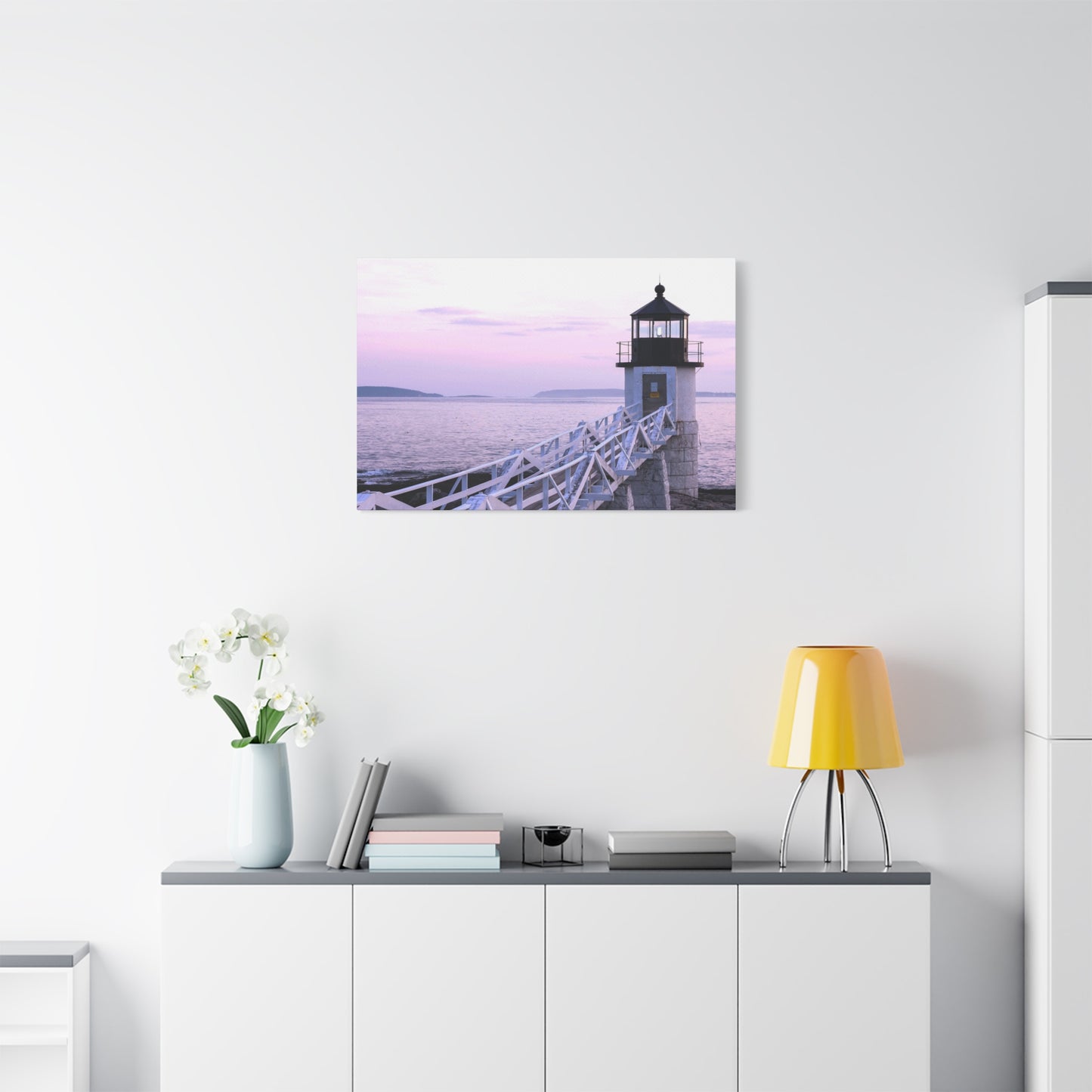 Canvas Print - Lighthouse Morning Seascape