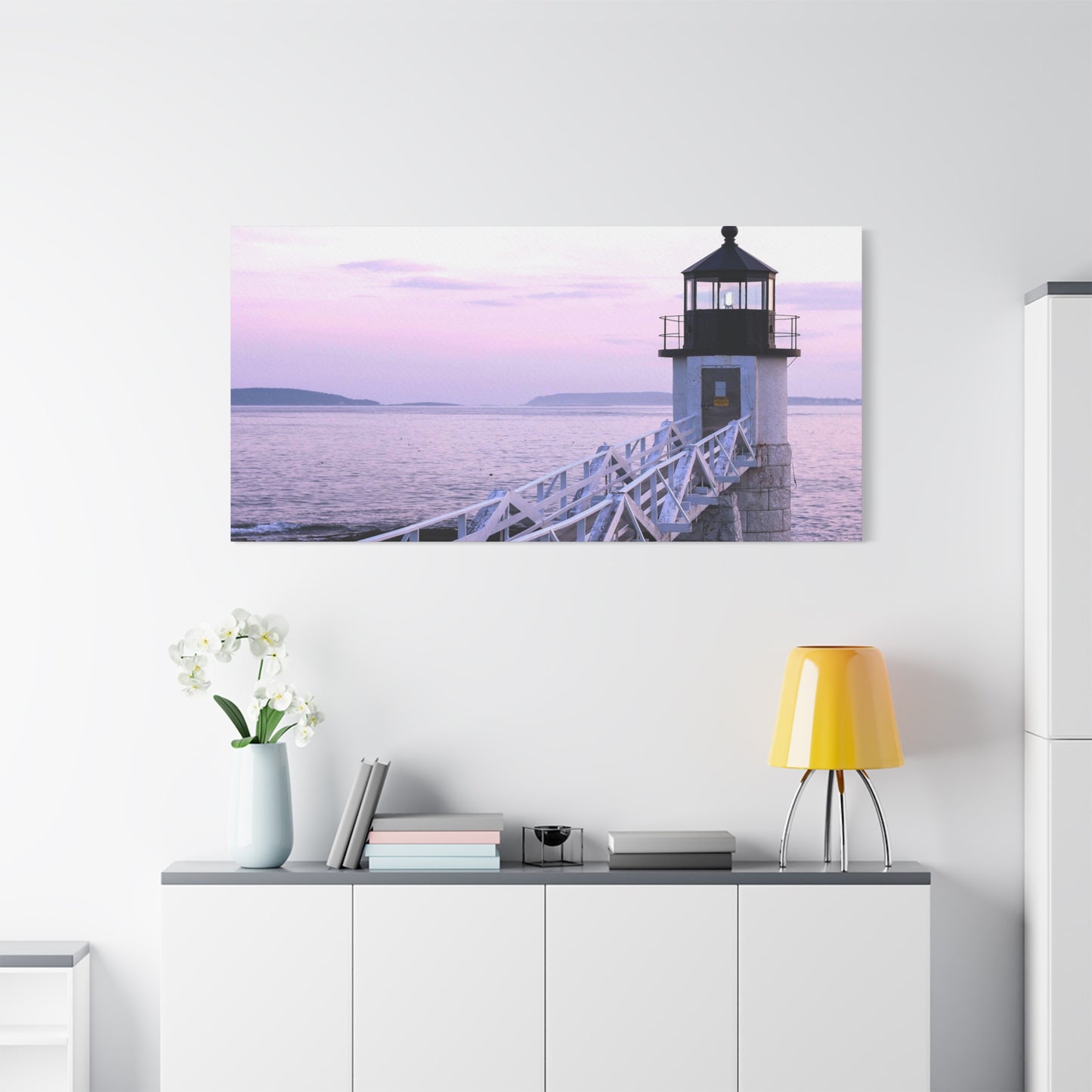 Canvas Print - Lighthouse Morning Seascape