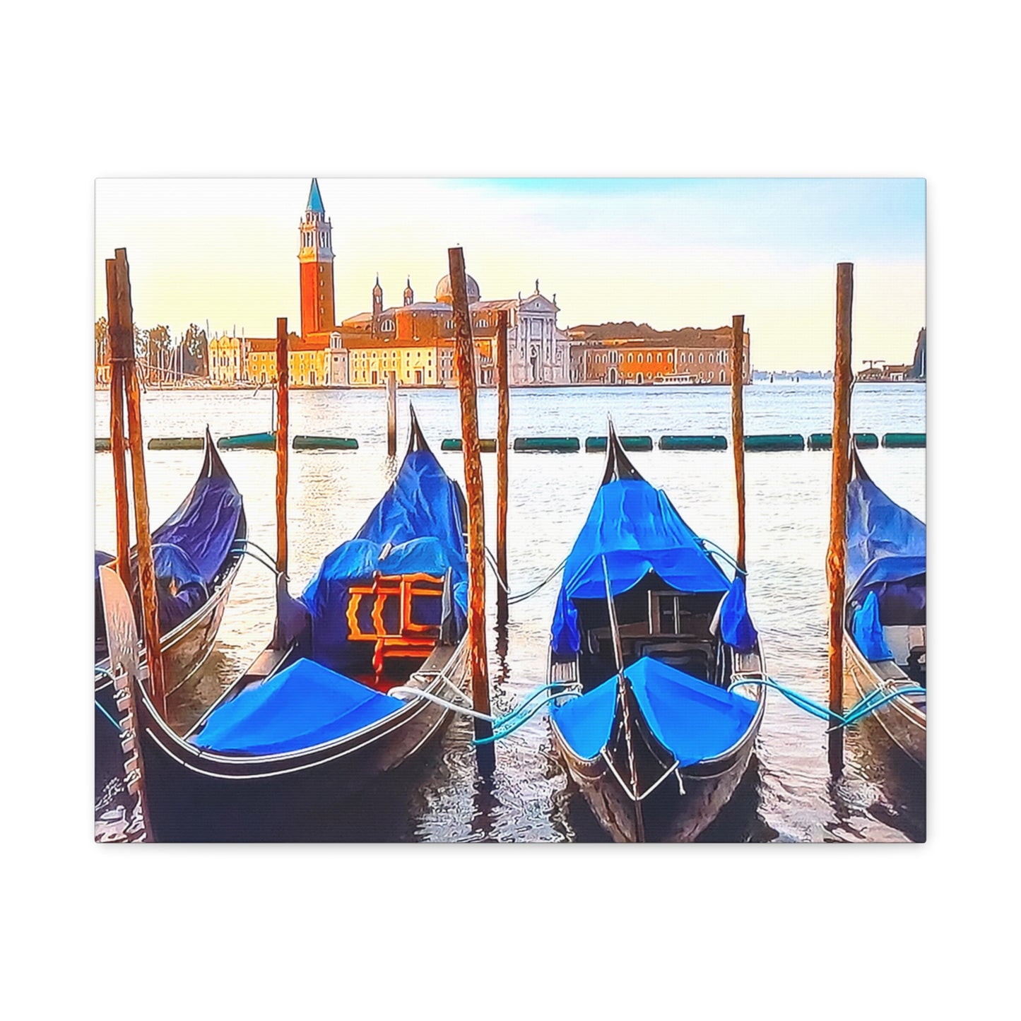 Venetian Blue Boats 1