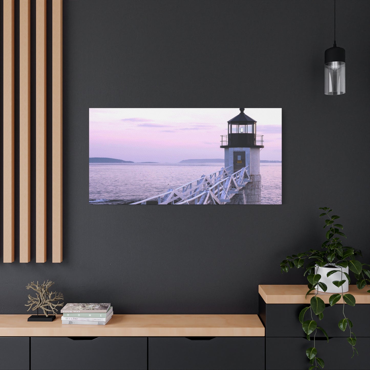 Canvas Print - Lighthouse Morning Seascape